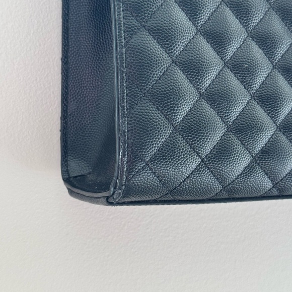 YSL Triquilt Large Envelope Bag Noir - Picture 4 of 11